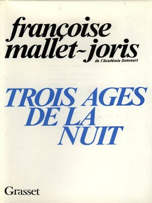 cover image of Trois âges de la nuit